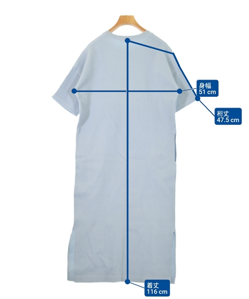 FORK&SPOON（フォークアンドスプーン）ワンピース 青 サイズ:ONE レディース/2200615655086