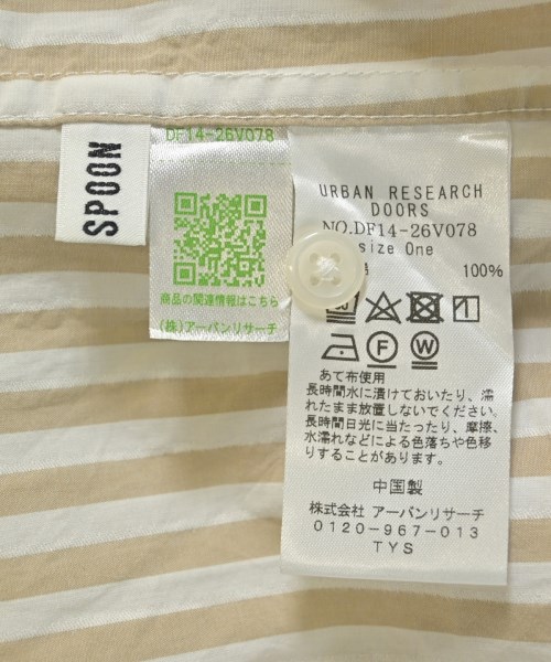 FORK&SPOON（フォークアンドスプーン）シャツワンピース ベージュ サイズ:ONE レディース/2200618170081