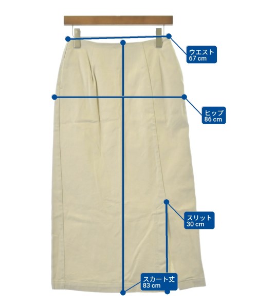 FORK&SPOON（フォークアンドスプーン）ロング・マキシ丈スカート ベージュ サイズ:2(M位) レディース/2200618165032