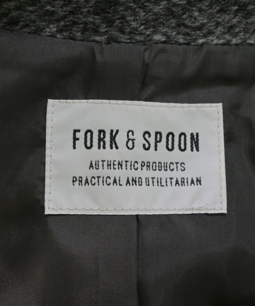 FORK&SPOON（フォークアンドスプーン）ピーコート グレー サイズ:1(S位) レディース/2200630098028