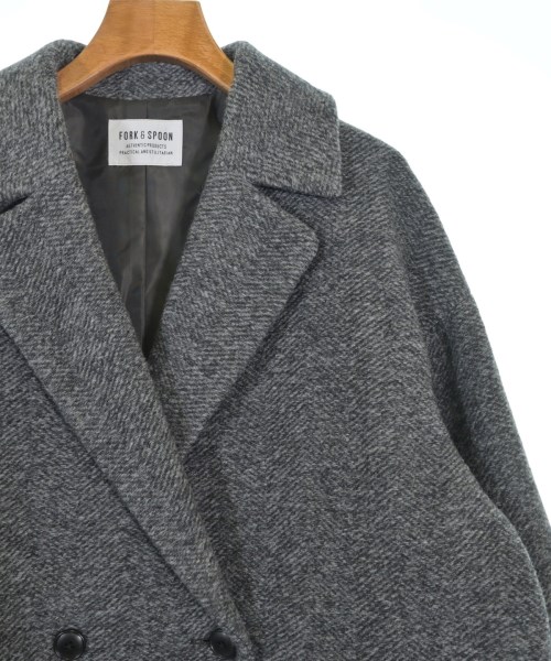 FORK&SPOON（フォークアンドスプーン）ピーコート グレー サイズ:1(S位) レディース/2200630098028