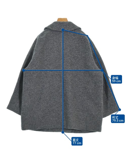 FORK&SPOON（フォークアンドスプーン）ピーコート グレー サイズ:1(S位) レディース/2200630098028