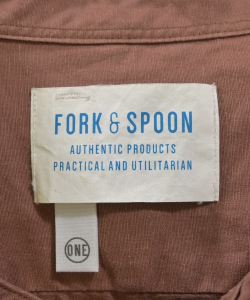 FORK&SPOON（フォークアンドスプーン）カジュアルシャツ 茶 サイズ:ONE レディース/2200607959116