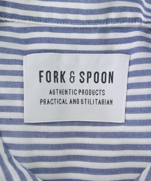 FORK&SPOON（フォークアンドスプーン）ブラウス 青 サイズ:1(S位) レディース/2200612844056