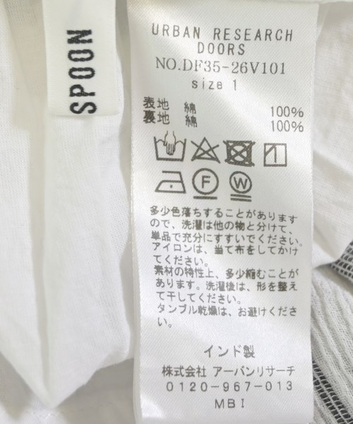 FORK&SPOON（フォークアンドスプーン）シャツワンピース 白 サイズ:1(S位) レディース/2200643792418