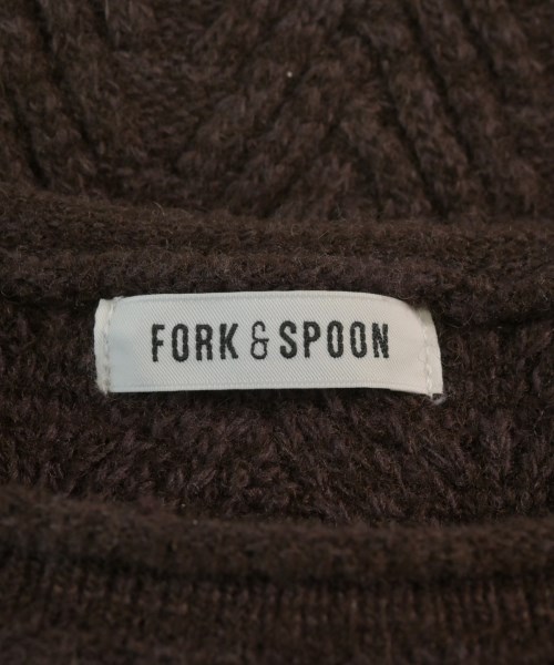 FORK&SPOON（フォークアンドスプーン）ニット・セーター 茶 サイズ:1(S位) レディース/2200655870012