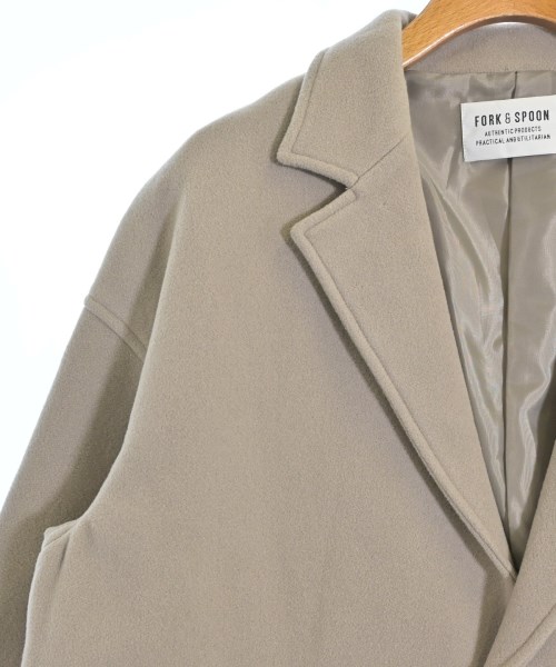 FORK&SPOON（フォークアンドスプーン）チェスターコート 茶 サイズ:ONE レディース/2200633354060