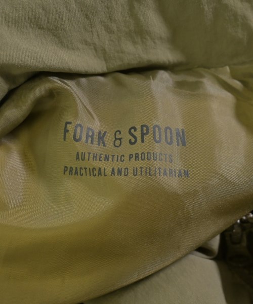 FORK&SPOON（フォークアンドスプーン）ダウンジャケット/ダウンベスト カーキ サイズ:1(S位) レディース/2200700229031