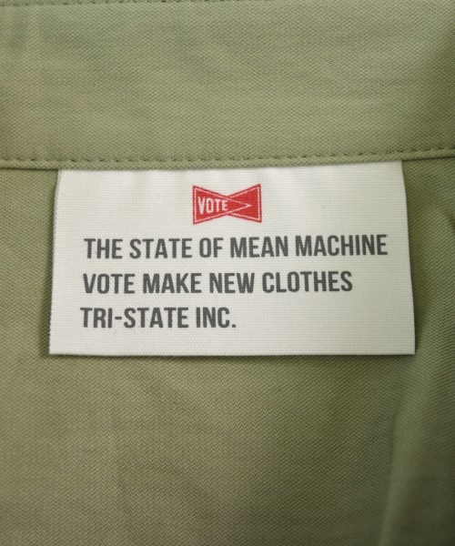 VOTE MAKE NEW CLOTHES（ヴォートメイクニュークローズ）カジュアルシャツ カーキ サイズ:XS メンズ/2200643321083