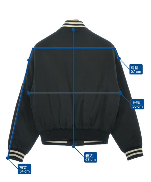 VOTE MAKE NEW CLOTHES（ヴォートメイクニュークローズ）スタジャン 黒 サイズ:ONE メンズ/2200630056011