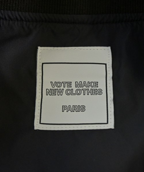 VOTE MAKE NEW CLOTHES（ヴォートメイクニュークローズ）ミリタリーブルゾン 黒 サイズ:S レディース/2200702394126