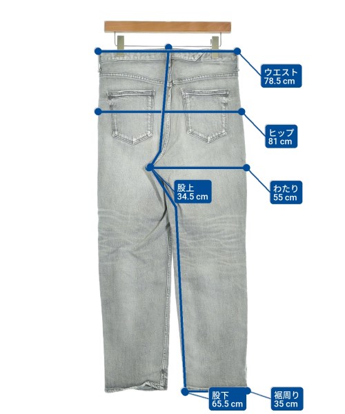 upper hights（アッパーハイツ）デニムパンツ グレー サイズ:28(L位) レディース/2200632519118