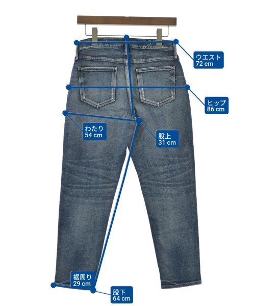upper hights（アッパーハイツ）デニムパンツ 紺 サイズ:24(S位) レディース/2200637008143