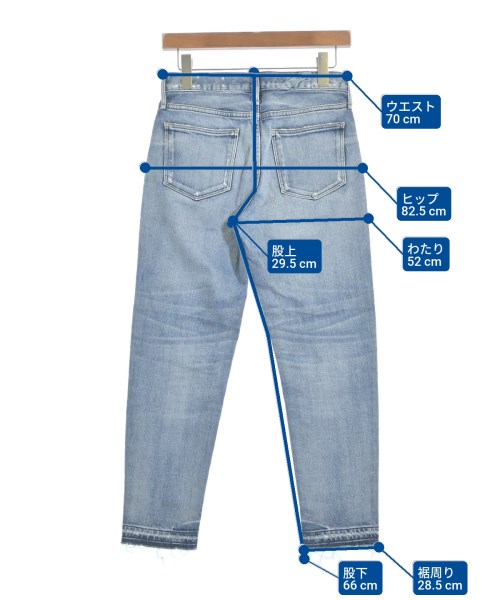 upper hights（アッパーハイツ）デニムパンツ 青 サイズ:23(XS位) レディース/2200640746087