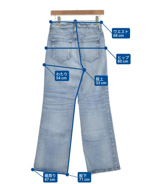 upper hights（アッパーハイツ）デニムパンツ 青 サイズ:24(S位) レディース/2200641672040