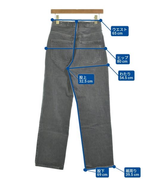 upper hights（アッパーハイツ）デニムパンツ グレー サイズ:23(XS位) レディース/2200631913092