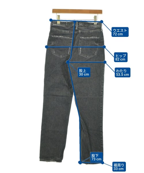 upper hights（アッパーハイツ）デニムパンツ 黒 サイズ:24(S位) レディース/2200634460418