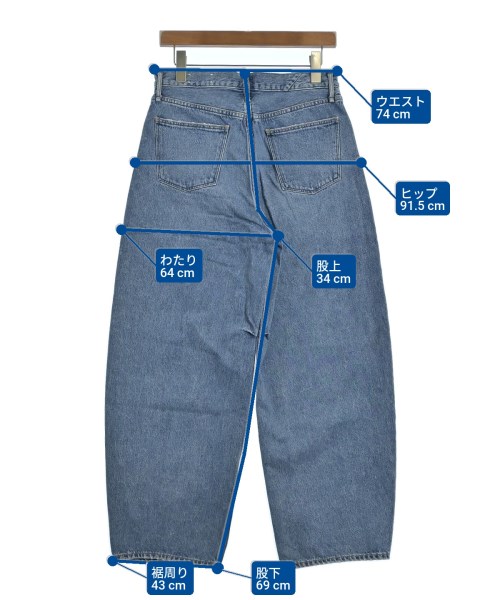 upper hights（アッパーハイツ）デニムパンツ 青 サイズ:24(S位) レディース/2200635444028