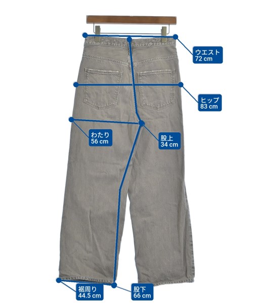 upper hights（アッパーハイツ）デニムパンツ グレー サイズ:25(S位) レディース/2200635471147