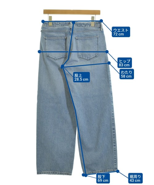 upper hights（アッパーハイツ）デニムパンツ 青 サイズ:23(XS位) レディース/2200644375054