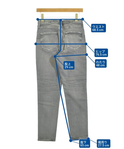 upper hights（アッパーハイツ）デニムパンツ グレー サイズ:24(S位) レディース/2200644575720