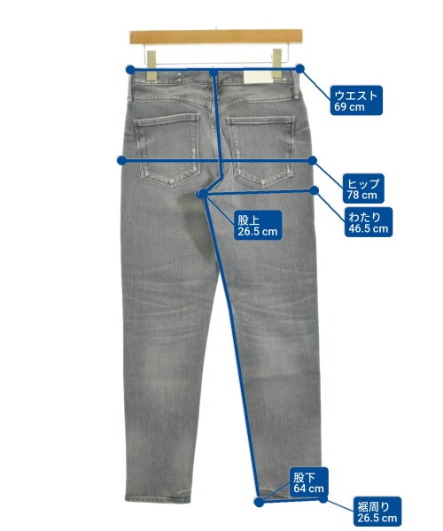 upper hights（アッパーハイツ）デニムパンツ グレー サイズ:23(XS位) レディース/2200644575751