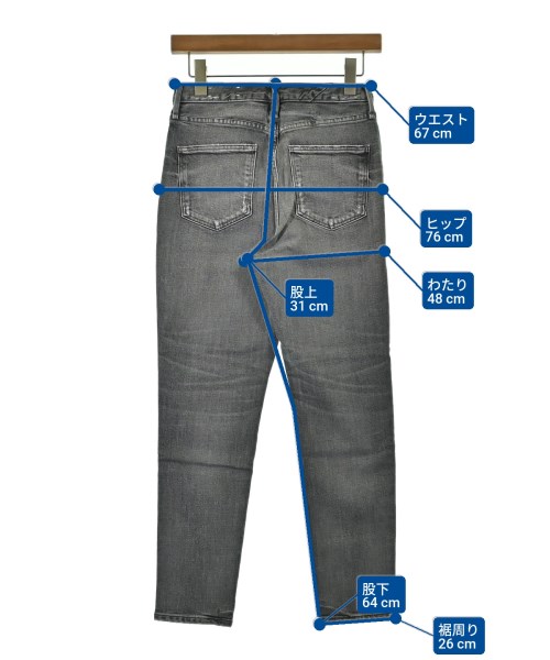 upper hights（アッパーハイツ）デニムパンツ グレー サイズ:23(XS位) レディース/2200644602143