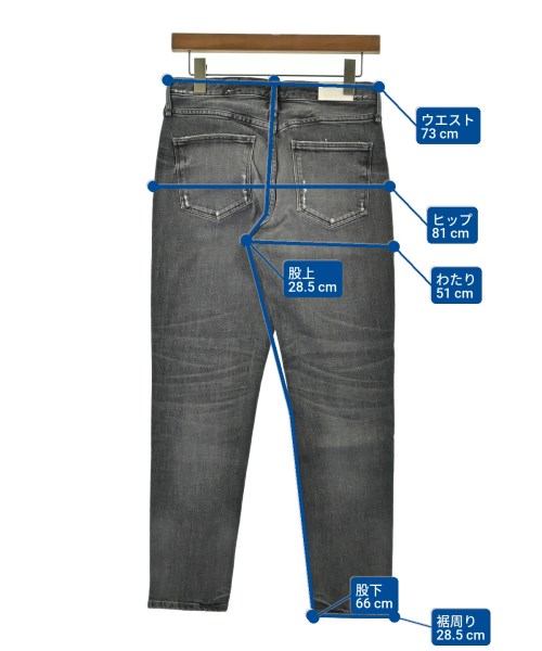 upper hights（アッパーハイツ）デニムパンツ グレー サイズ:24(S位) レディース/2200644602280