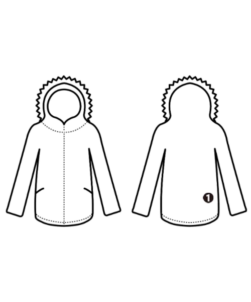 upper hights（アッパーハイツ）モッズコート 白 サイズ:2(M位) レディース/2200644743518