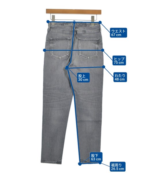 upper hights（アッパーハイツ）デニムパンツ 黒 サイズ:23(XS位) レディース/2200644744485