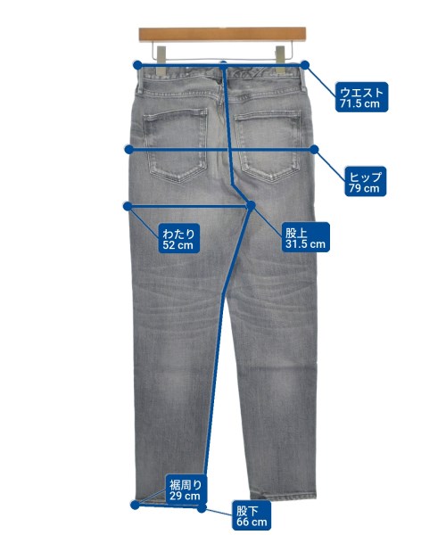 upper hights（アッパーハイツ）デニムパンツ 黒 サイズ:25(S位) レディース/2200644744522