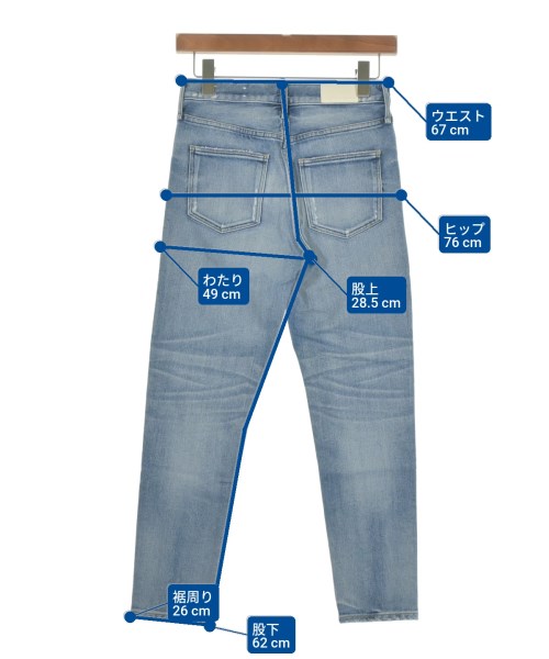 upper hights（アッパーハイツ）デニムパンツ 紺 サイズ:22(XS位) レディース/2200644744874