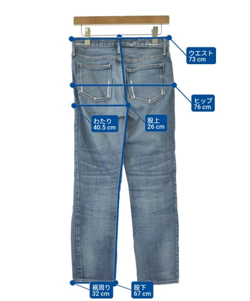upper hights（アッパーハイツ）デニムパンツ 青 サイズ:23(XS位) レディース/2200616986141