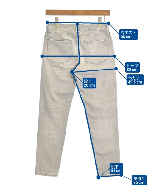 upper hights（アッパーハイツ）デニムパンツ グレー サイズ:22(XS位) レディース/2200622157030