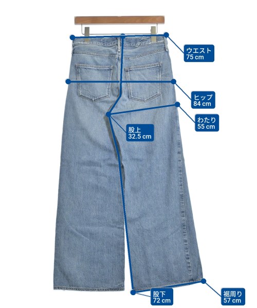 upper hights（アッパーハイツ）デニムパンツ 青 サイズ:24(S位) レディース/2200622550015