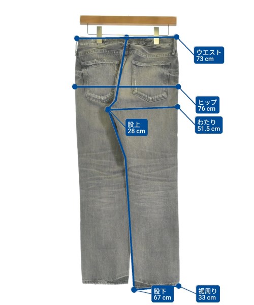 upper hights（アッパーハイツ）デニムパンツ グレー サイズ:23(XS位) レディース/2200616880050