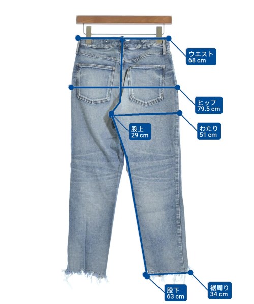 upper hights（アッパーハイツ）デニムパンツ 青 サイズ:23(XS位) レディース/2200607998023
