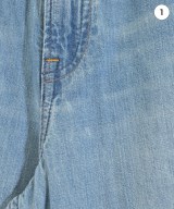 upper hights（アッパーハイツ）デニムパンツ 青 サイズ:23(XS位) レディース/2200615640020