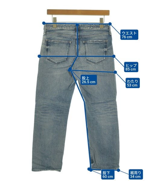 upper hights（アッパーハイツ）デニムパンツ 青 サイズ:23(XS位) レディース/2200627150067