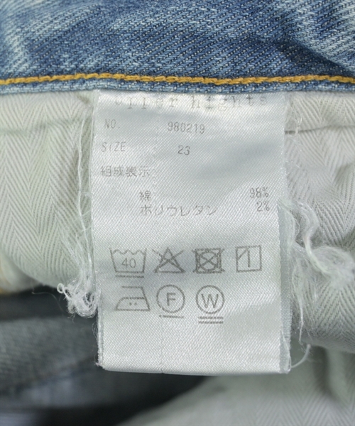 upper hights（アッパーハイツ）デニムパンツ 青 サイズ:23(XS位) レディース/2200627150098