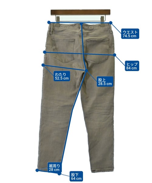 upper hights（アッパーハイツ）デニムパンツ グレー サイズ:25(S位) レディース/2200618296026