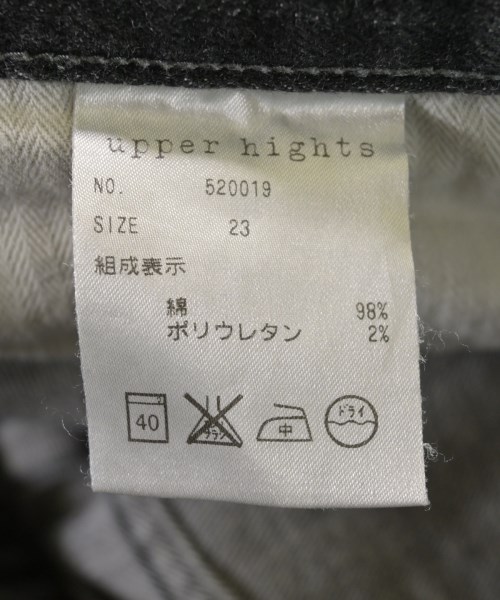 upper hights（アッパーハイツ）デニムパンツ 黒 サイズ:23(XS位) レディース/2200630269015
