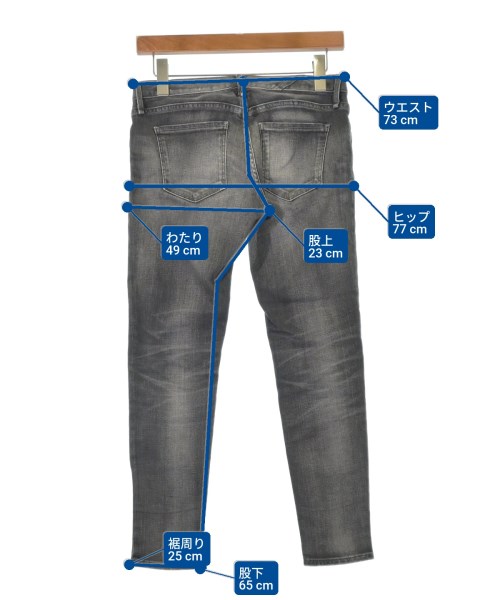 upper hights（アッパーハイツ）デニムパンツ 黒 サイズ:23(XS位) レディース/2200630269015