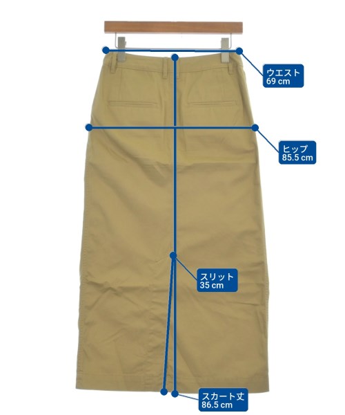 upper hights（アッパーハイツ）ロング・マキシ丈スカート ベージュ サイズ:1(S位) レディース/2200615972046