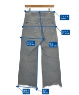 upper hights（アッパーハイツ）デニムパンツ グレー サイズ:24(S位) レディース/2200616848012