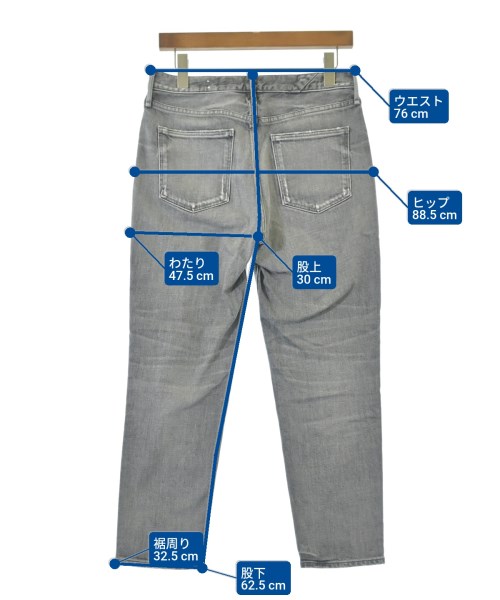 upper hights（アッパーハイツ）デニムパンツ グレー サイズ:24(S位) レディース/2200617970071