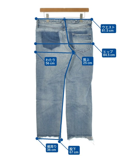 upper hights（アッパーハイツ）デニムパンツ 青 サイズ:25(S位) レディース/2200618523078