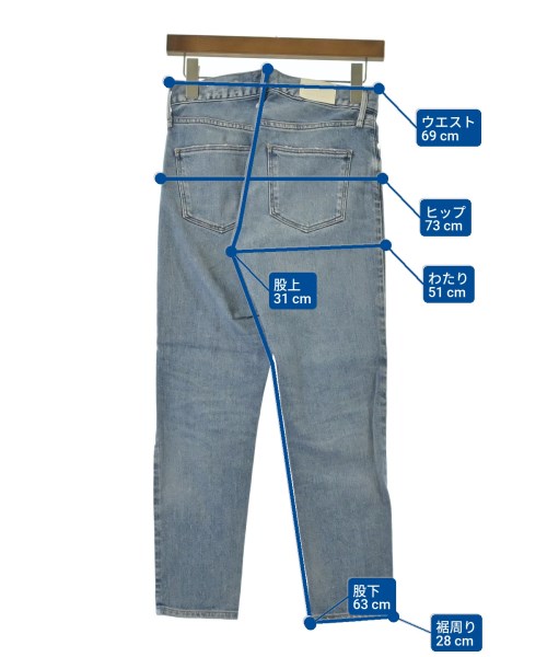 upper hights（アッパーハイツ）デニムパンツ 青 サイズ:23(XS位) レディース/2200632792030