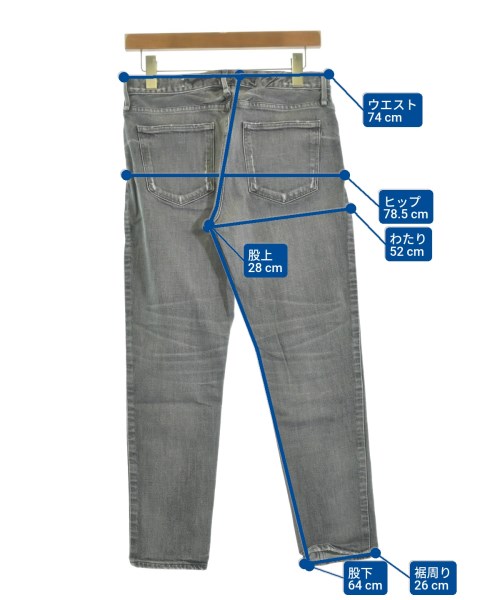 upper hights（アッパーハイツ）デニムパンツ グレー サイズ:25(S位) レディース/2200619979072