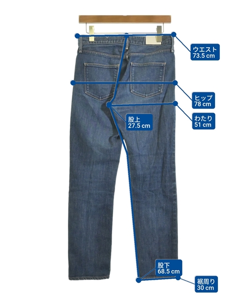 upper hights（アッパーハイツ）デニムパンツ 青 サイズ:25(S位) レディース/2200613227056